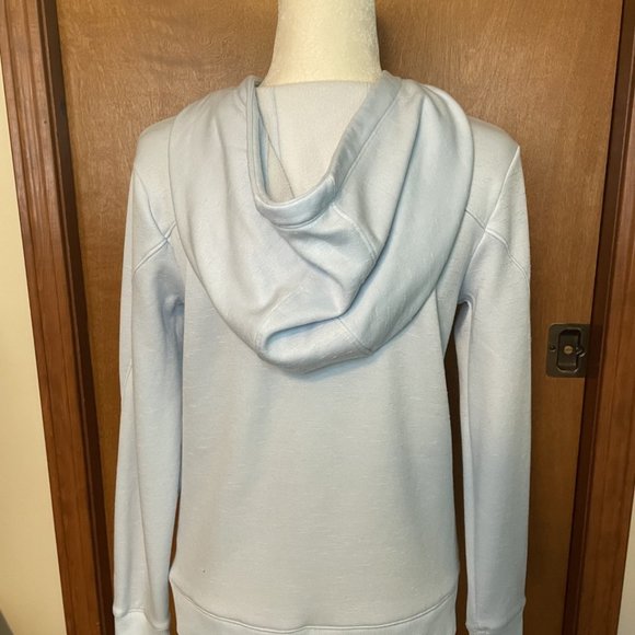 Under Armour UA Size X-Small Light Ice Blue Sweatshirt Hooded Hoody Hoodie EUC - Picture 2 of 9